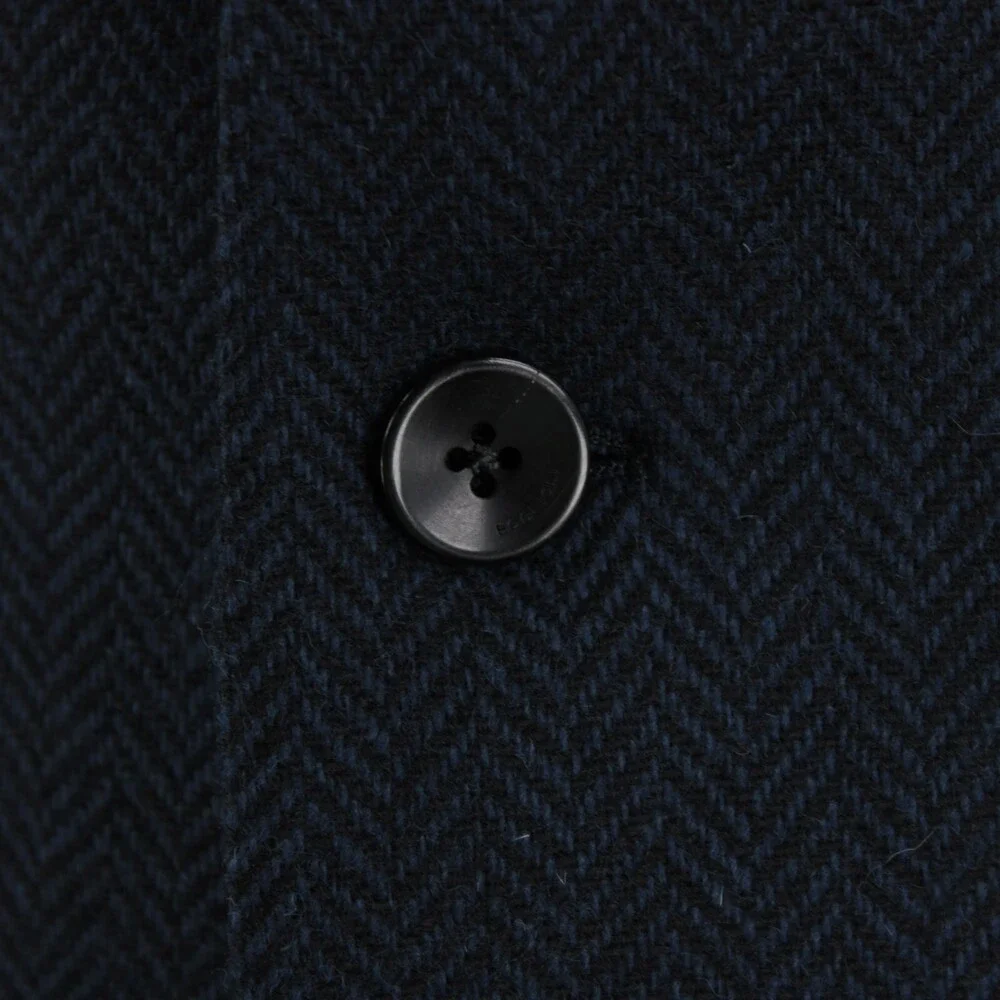 Boglioli NWT Sport Coat / K Jacket Size 56R (46R US) Blue Herringbone 100% Wool